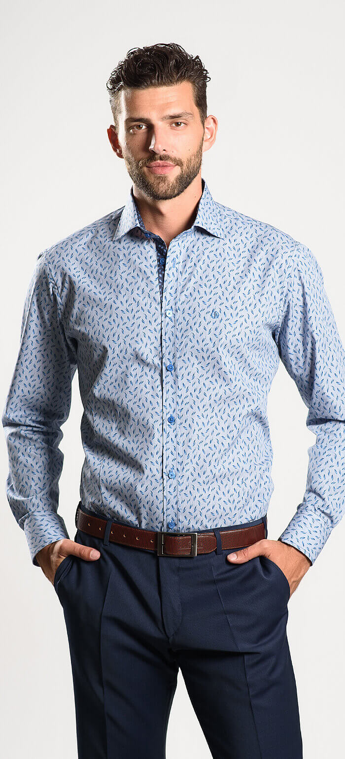 Grey-blue Extra Slim Fit shirt