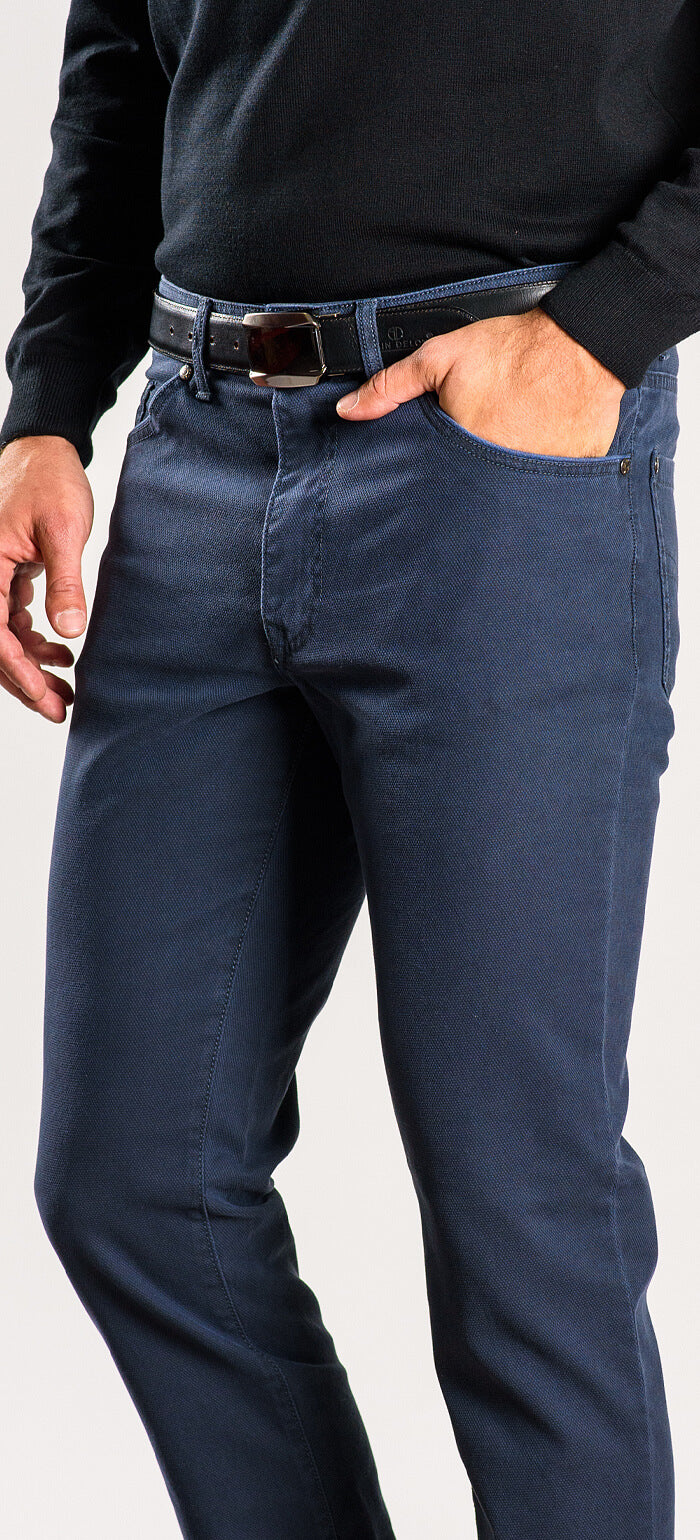 Grey-blue cotton jeans
