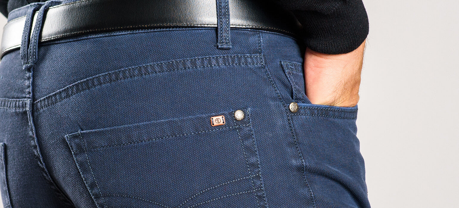 Grey-blue cotton jeans