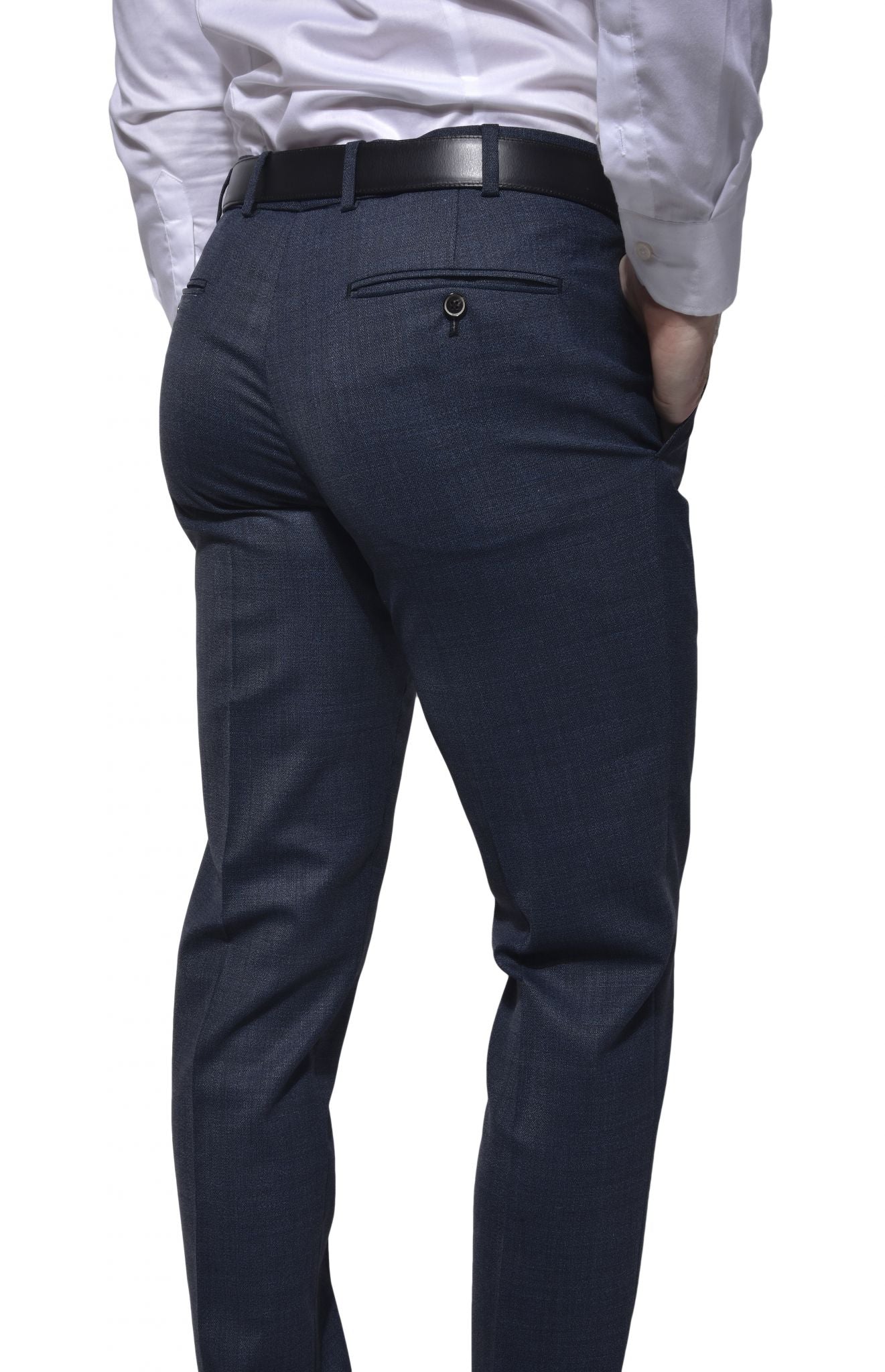 Grey-blue suit trousers