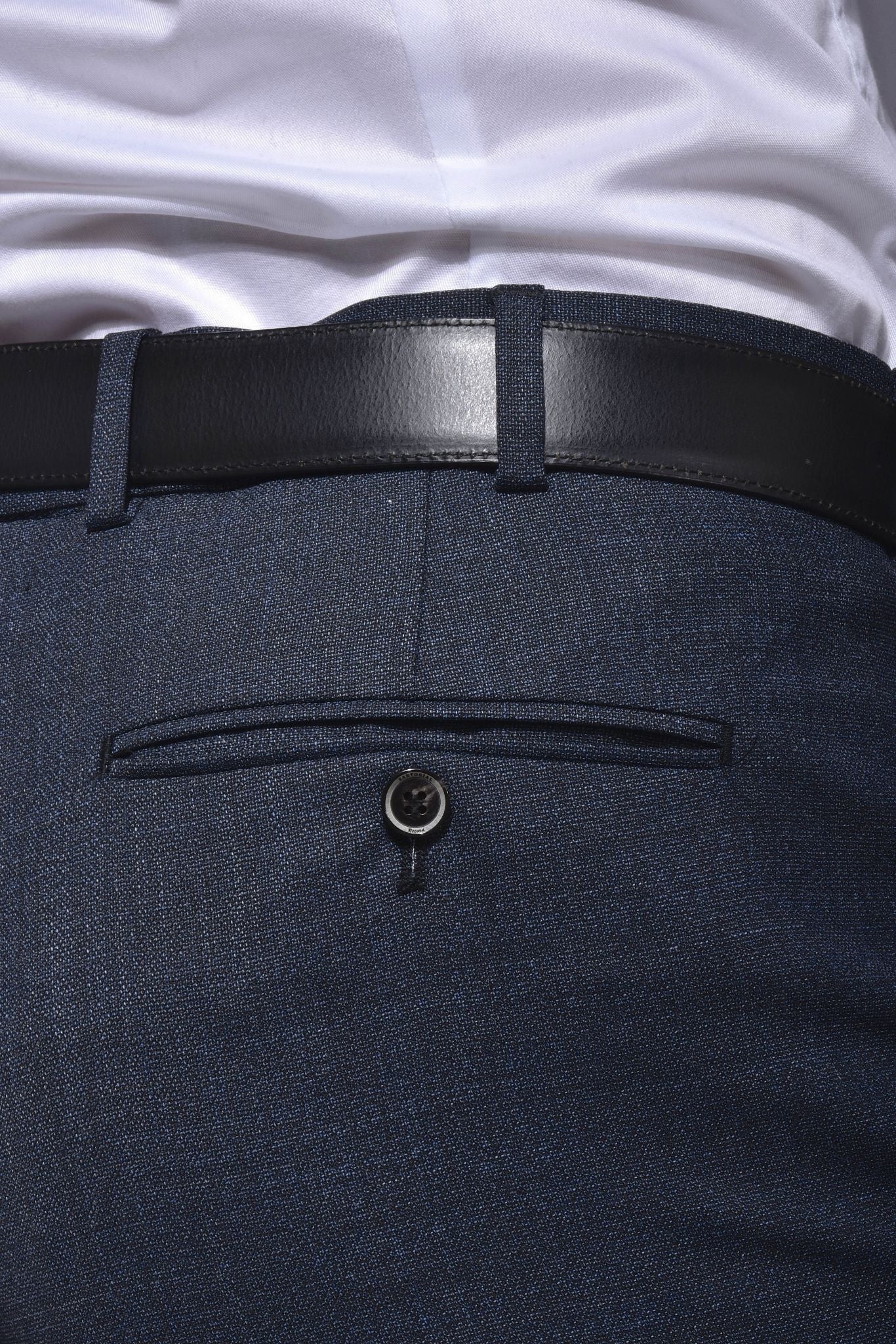 Grey-blue suit trousers