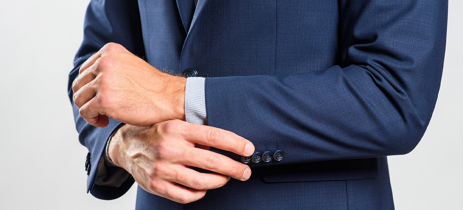 Grey-blue Slim Fit Suit