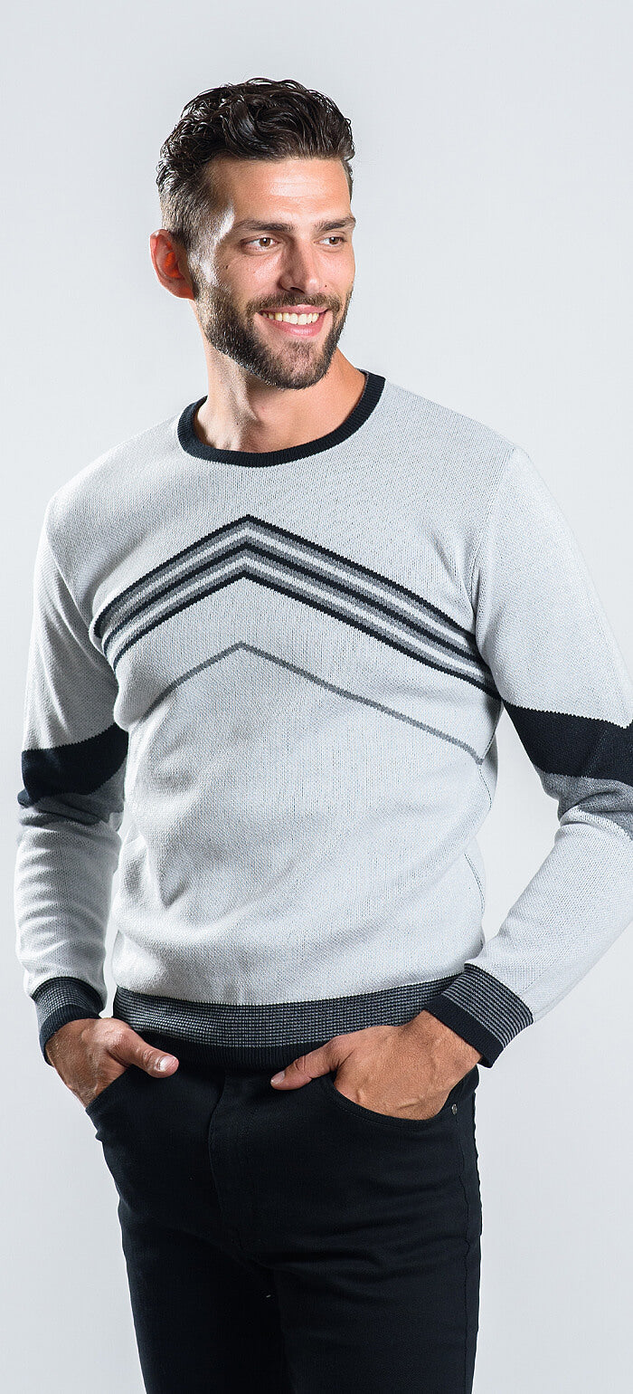 Grey cotton pullover