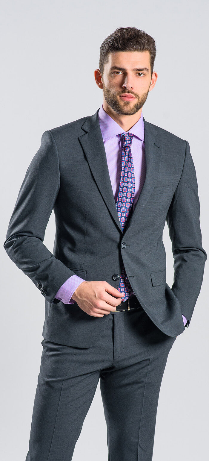 Grey Slim Fit Suit XL