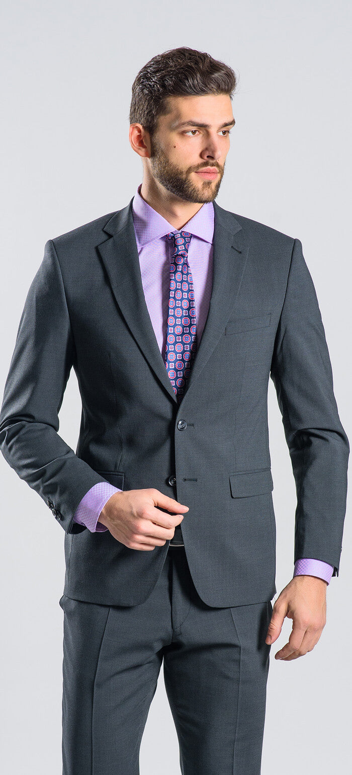 Grey Slim Fit Suit XL
