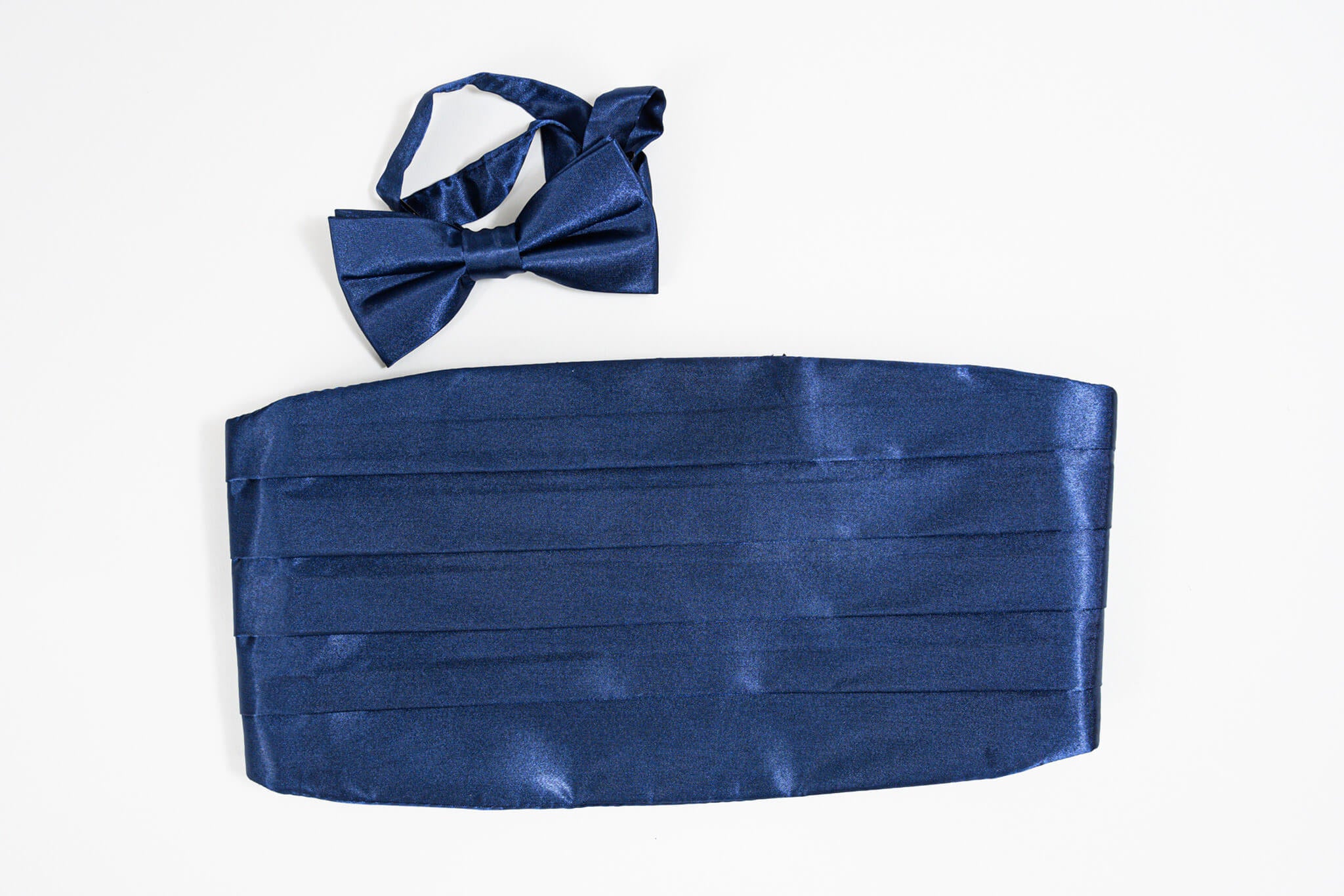 Blue sash and bow tie set