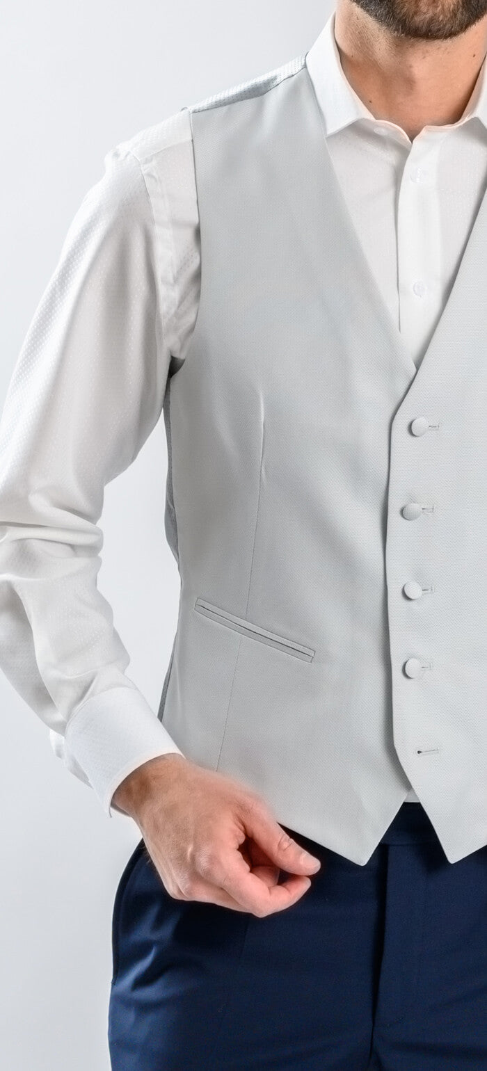 Gray suit vest
