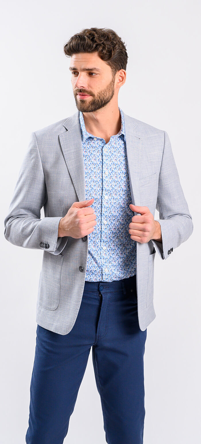 Gray lightweight jacket