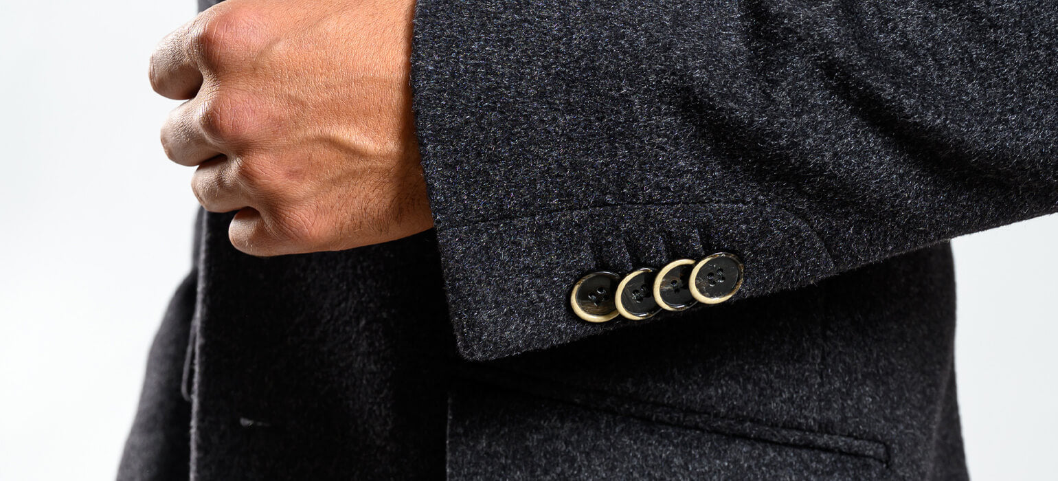 Grey cashmere fleece coat