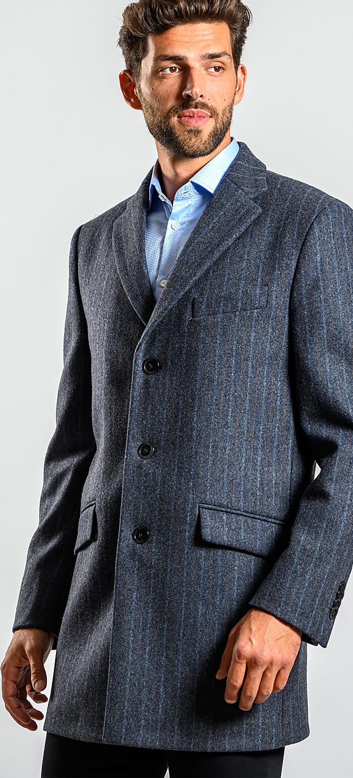 Grey cashmere fleece coat