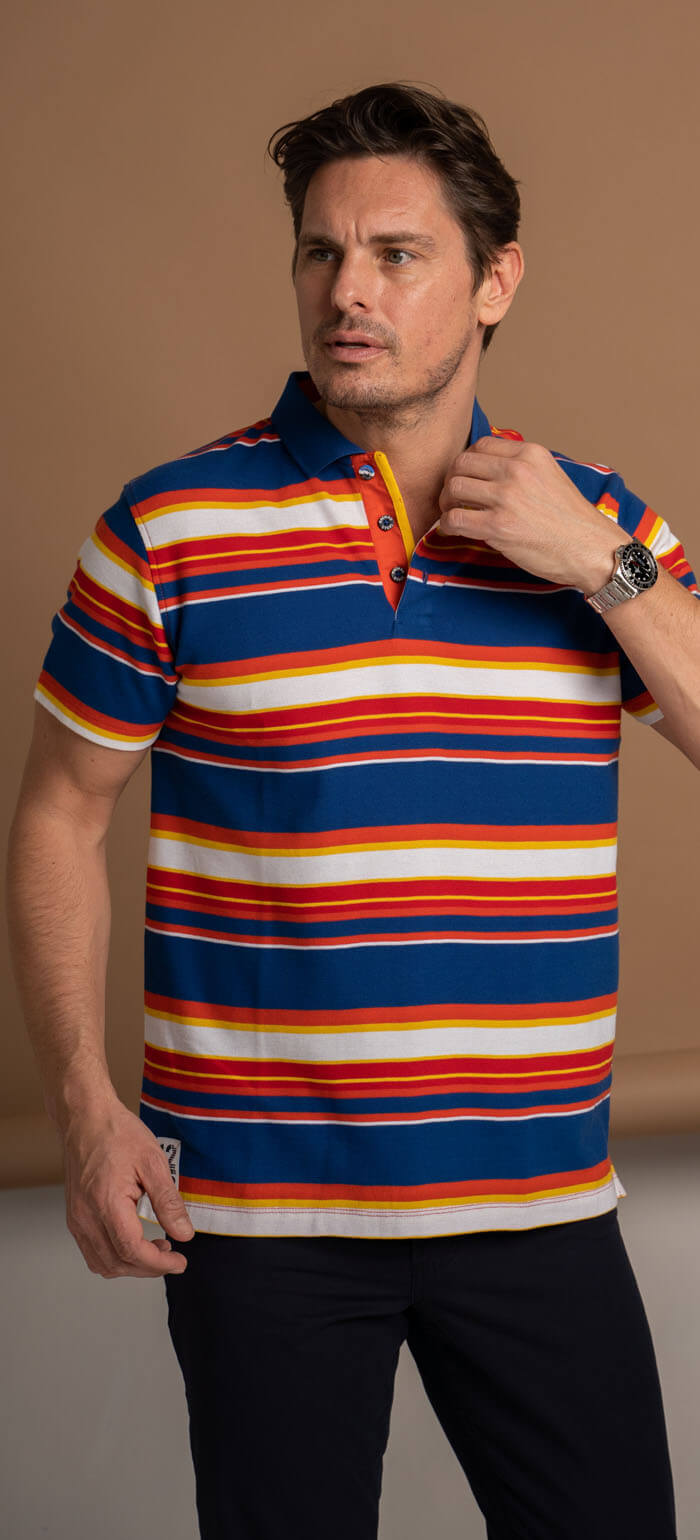 Sports cotton polo shirt