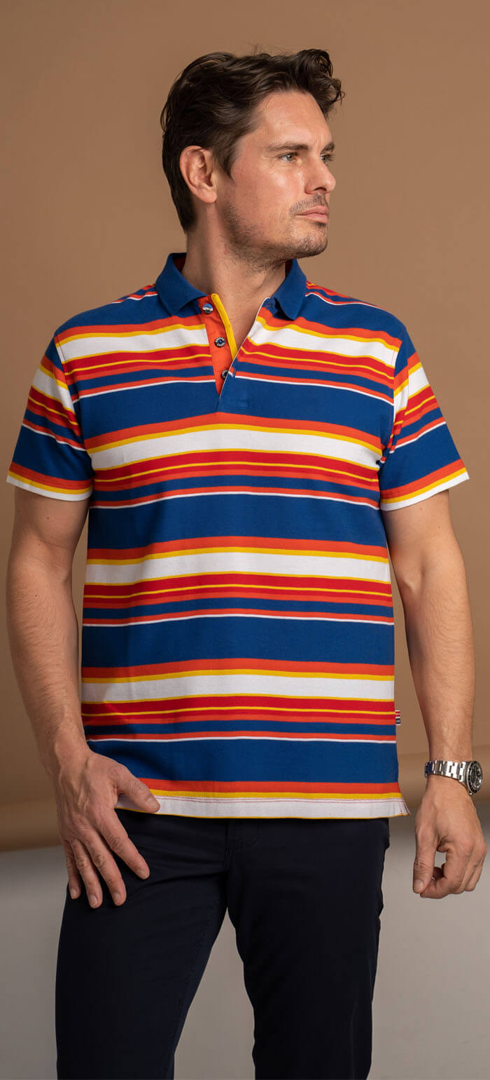 Sports cotton polo shirt