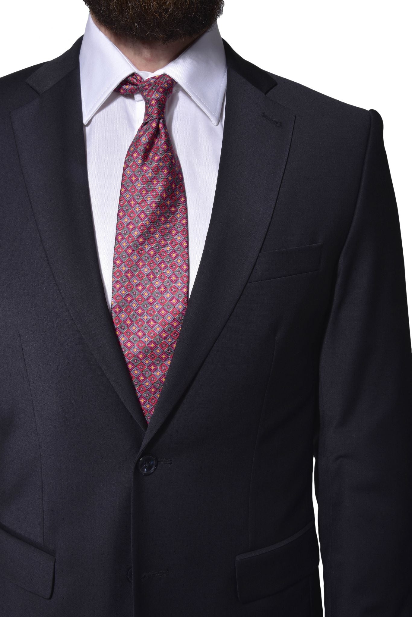 Dark blue slim fit suit