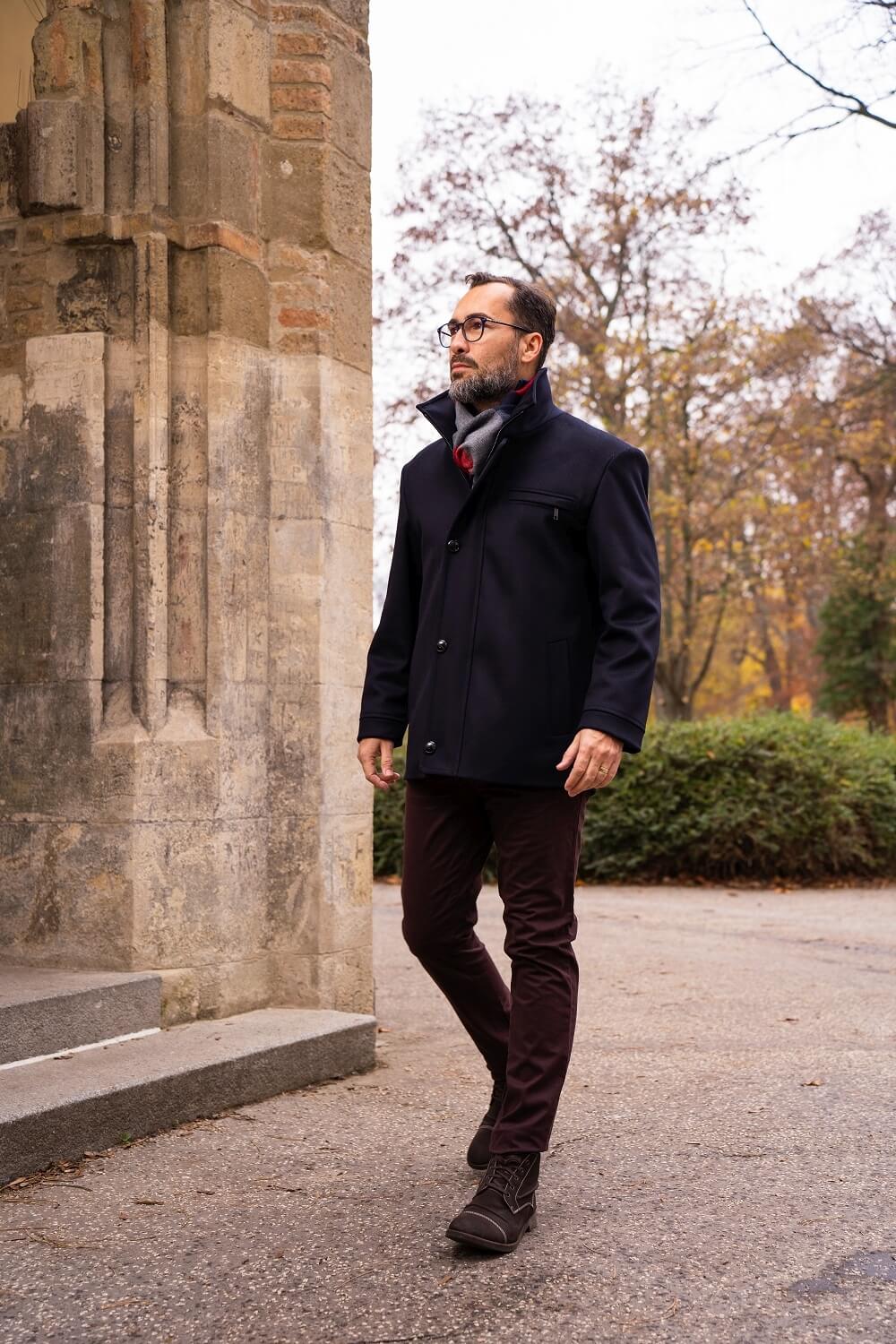 Dark brown cotton jeans