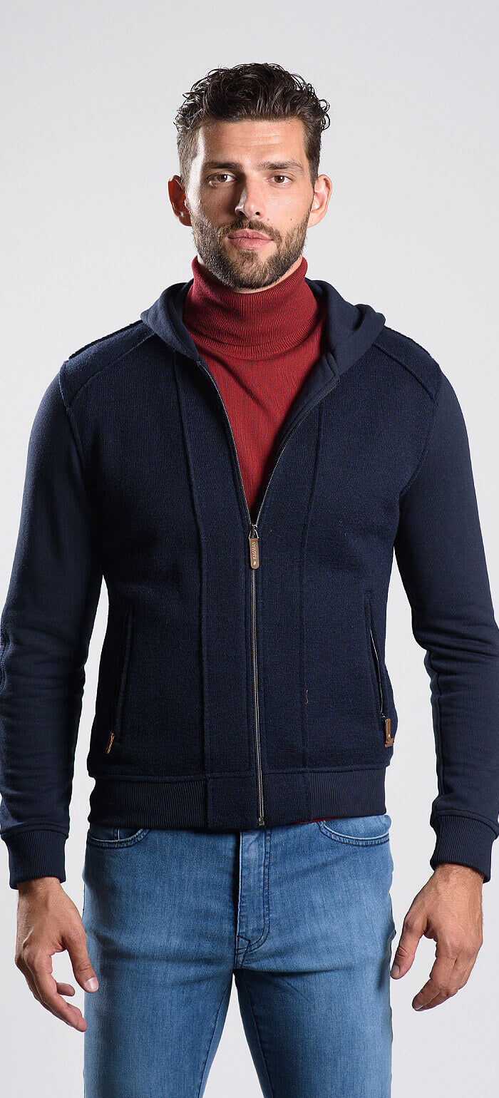 Navy blue hoodie