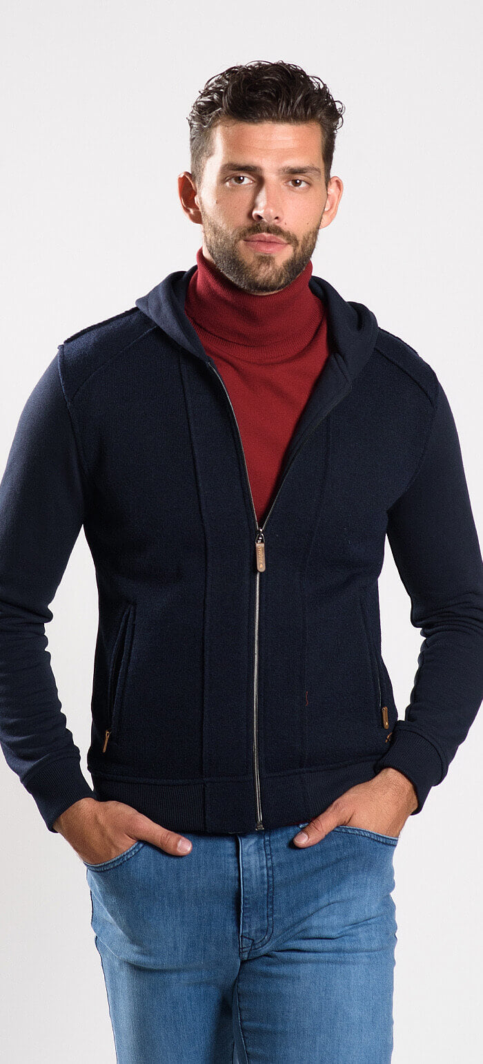 Navy blue hoodie