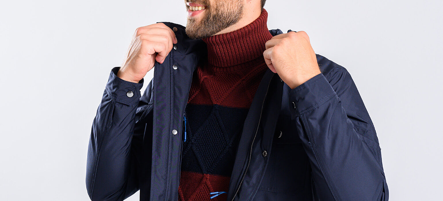 Navy blue transitional jacket