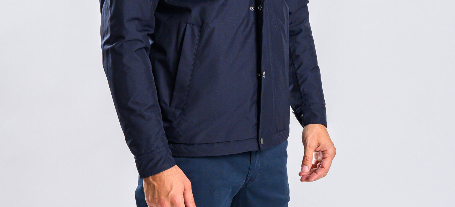Navy blue transitional jacket