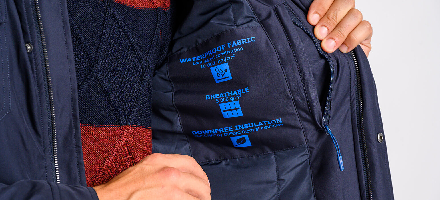 Navy blue transitional jacket