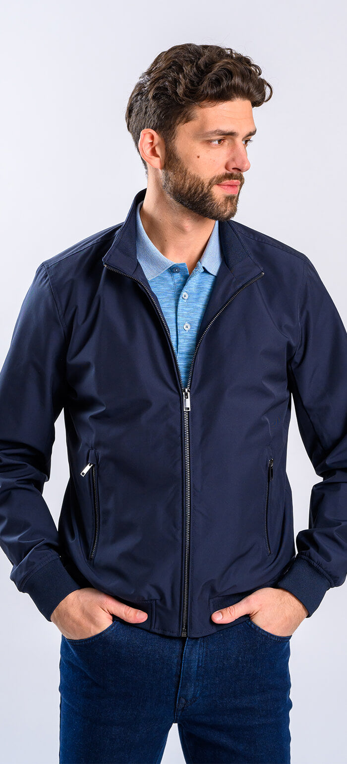 Navy blue transitional jacket
