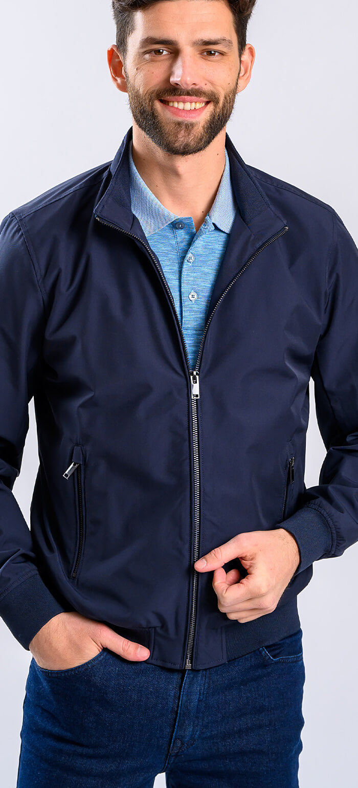 Navy blue transitional jacket