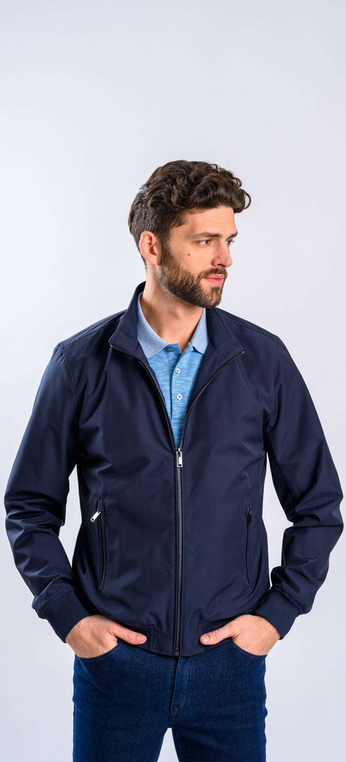 Navy blue transitional jacket