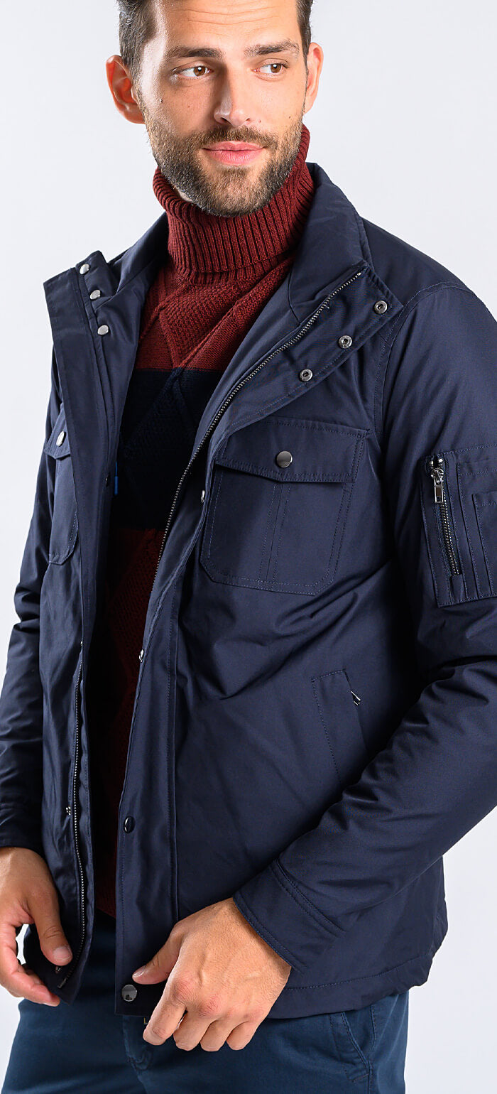 Navy blue transitional jacket