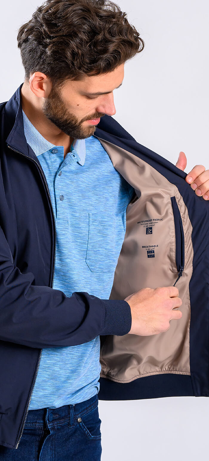 Navy blue transitional jacket