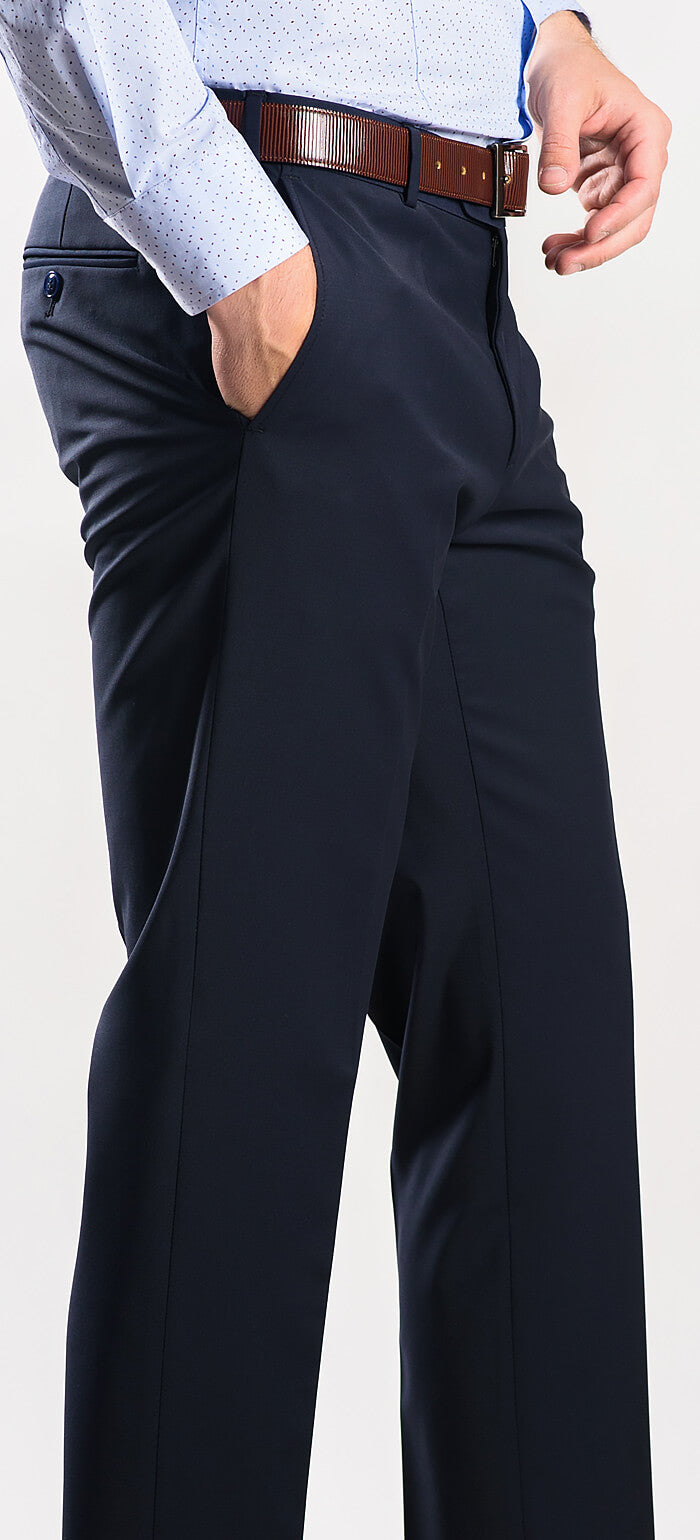 Navy blue basic suit trousers size XL