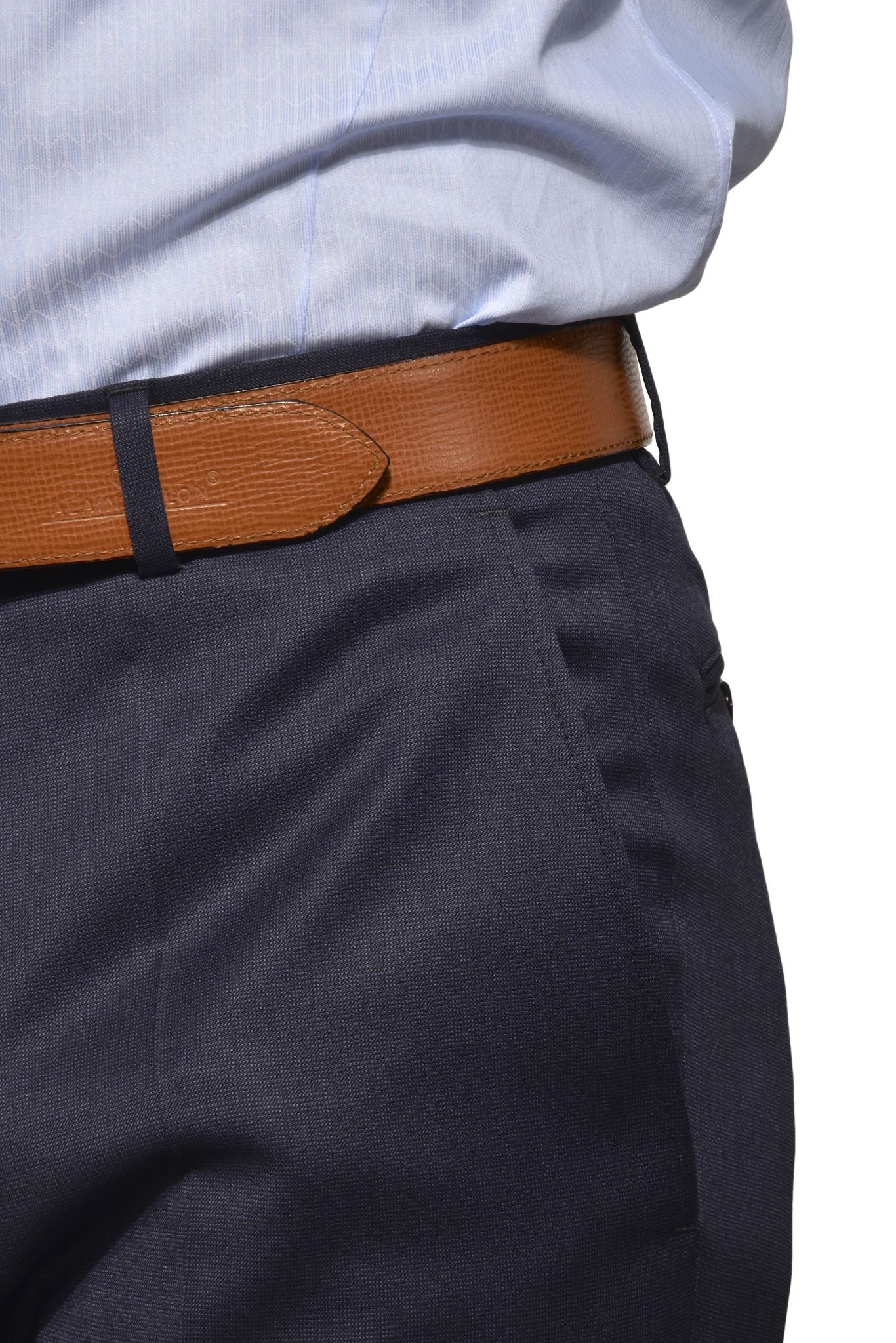 Navy blue basic suit trousers