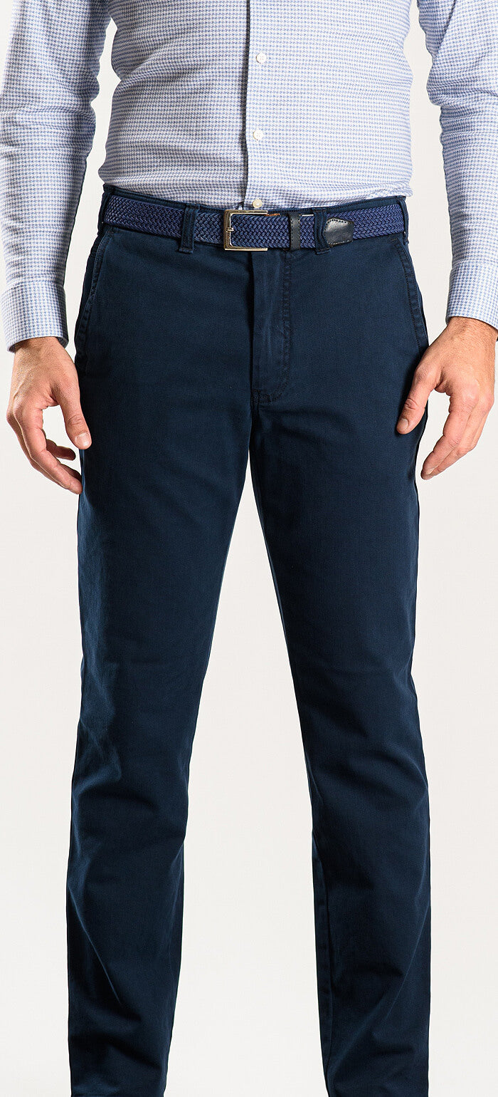 Navy blue cotton trousers