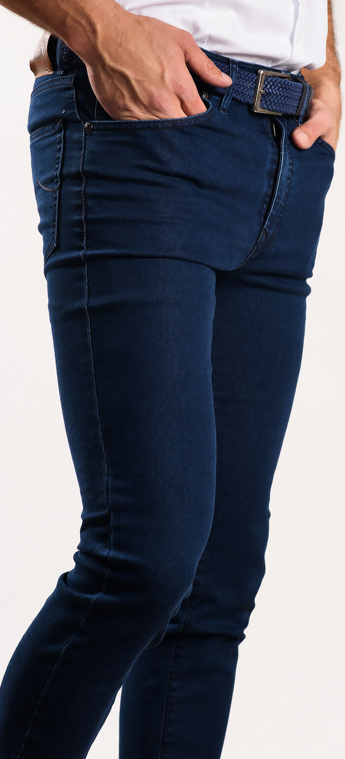 Dark blue jeans
