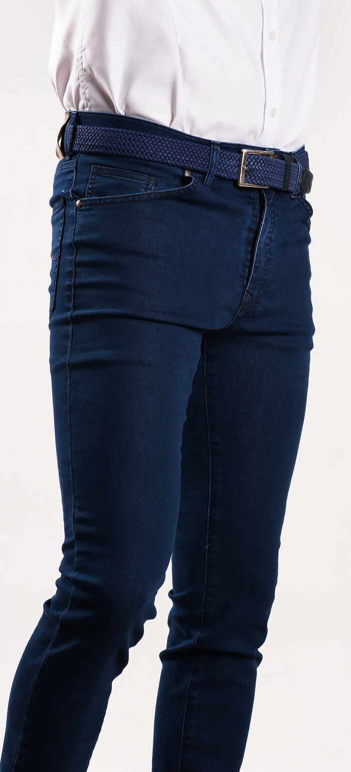 Dark blue jeans
