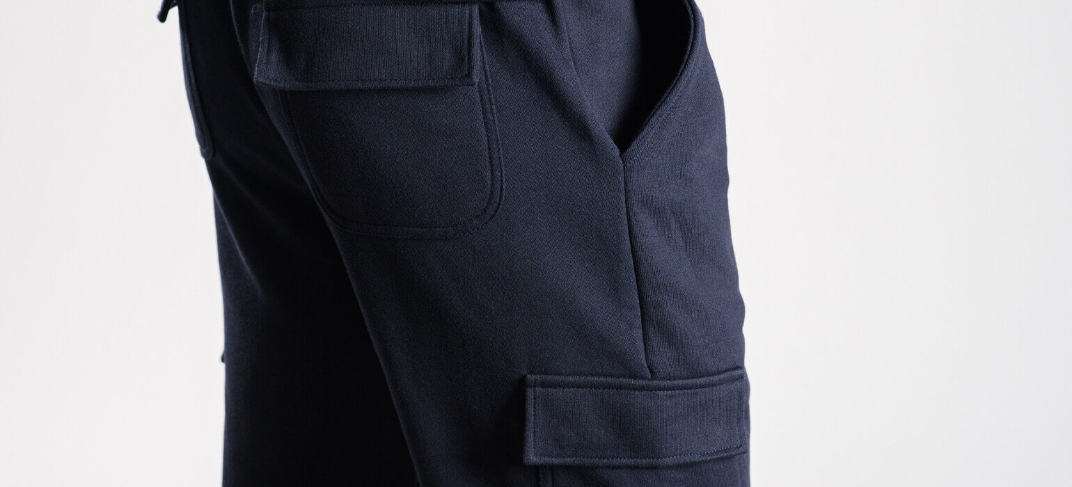 Navy blue pocket sweatpants