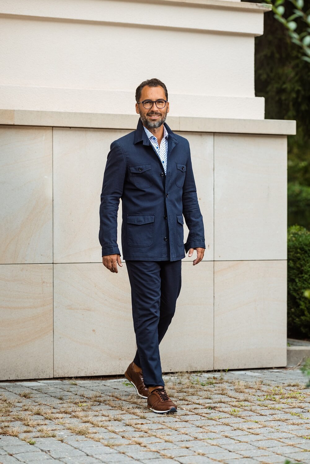 Navy blue summer pants