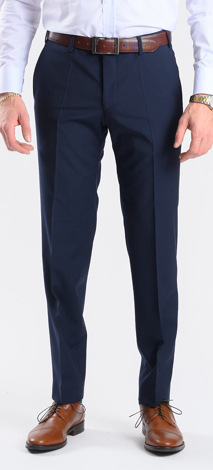Basic navy suit trousers