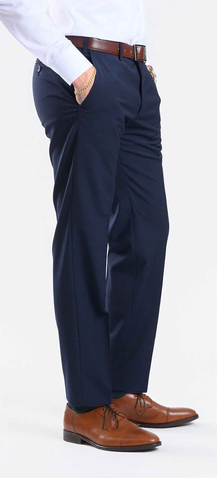 Basic navy suit trousers