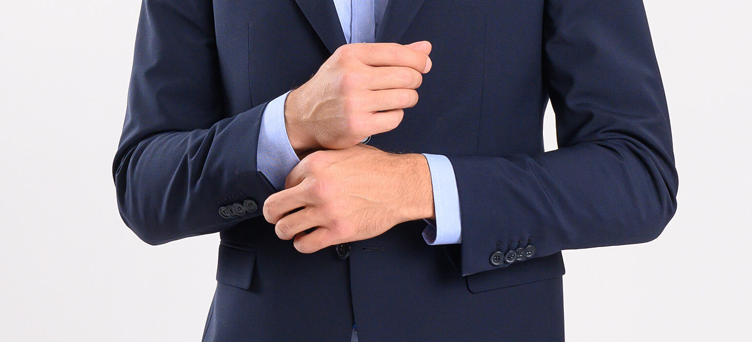 Navy blue Basic suit jacket