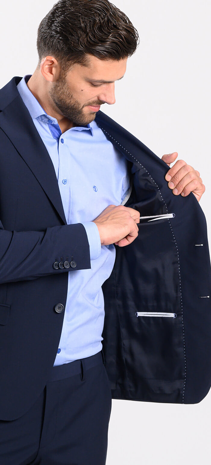 Navy blue Basic suit jacket
