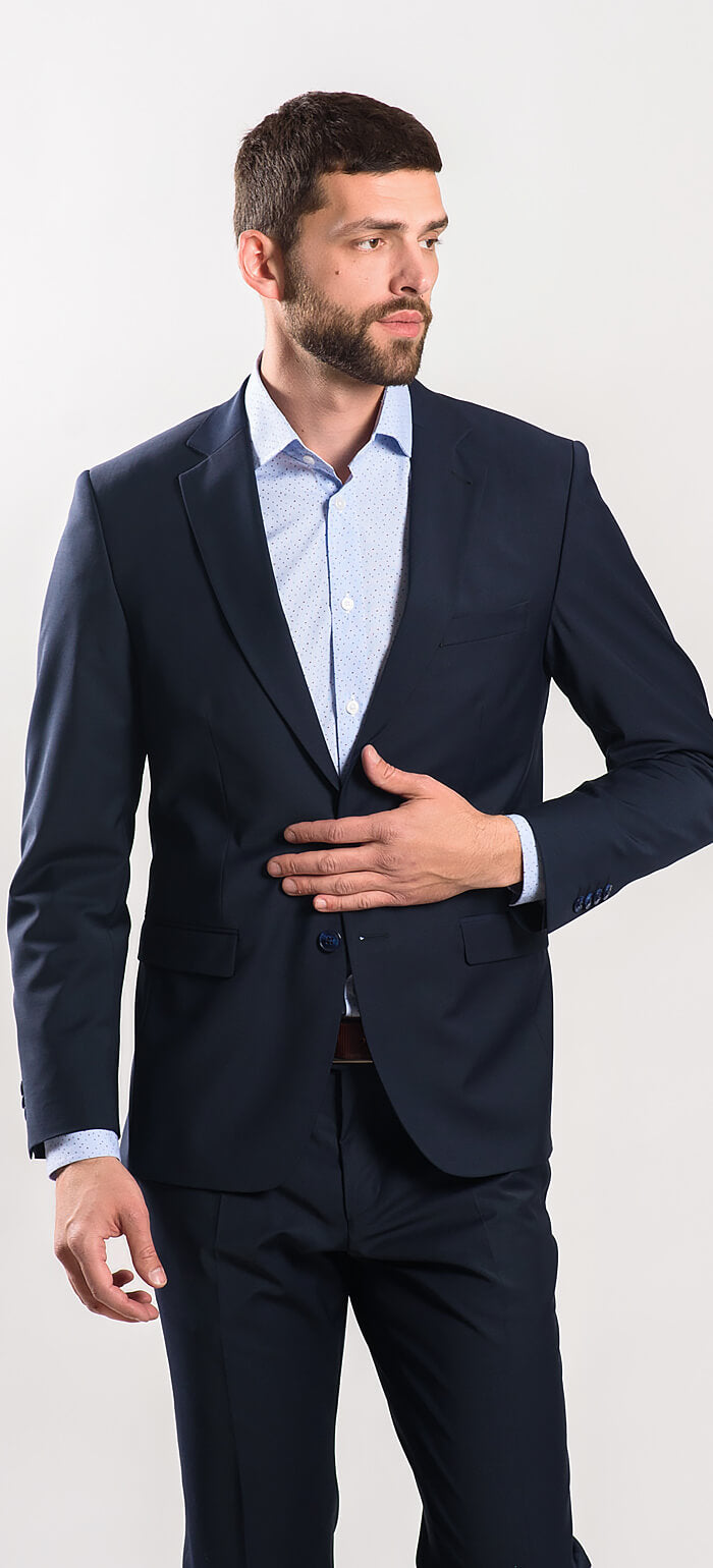 Basic navy blue suit jacket