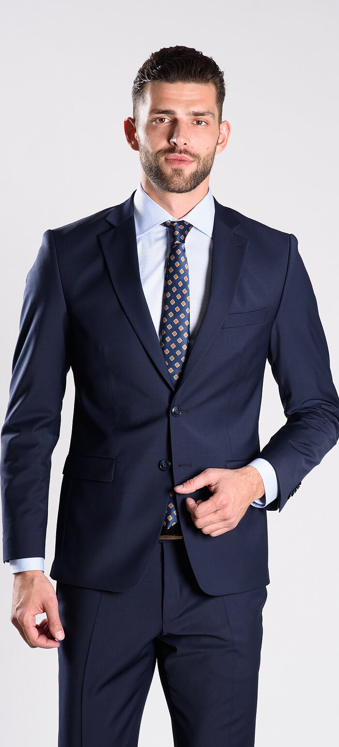 Basic navy blue suit jacket