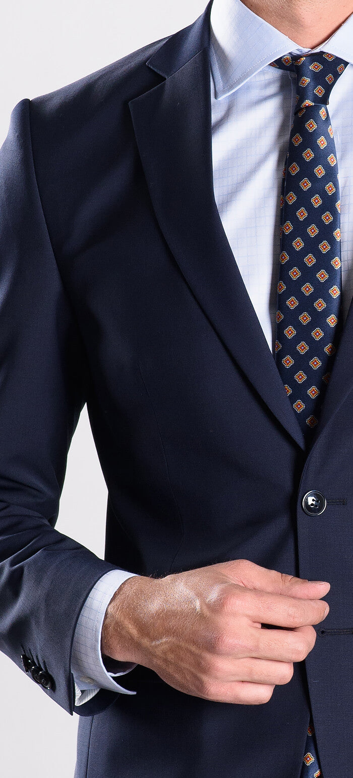 Basic navy blue suit jacket