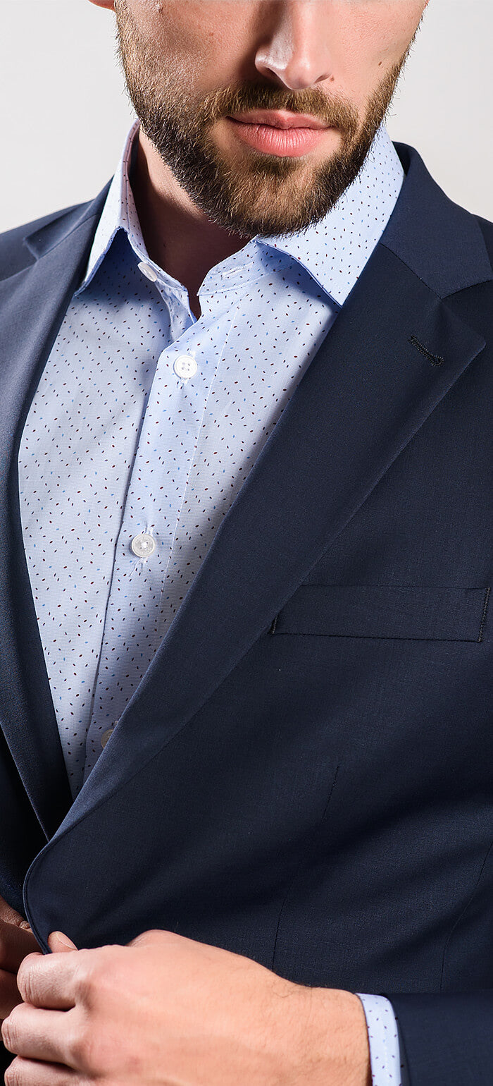 Basic navy blue suit jacket