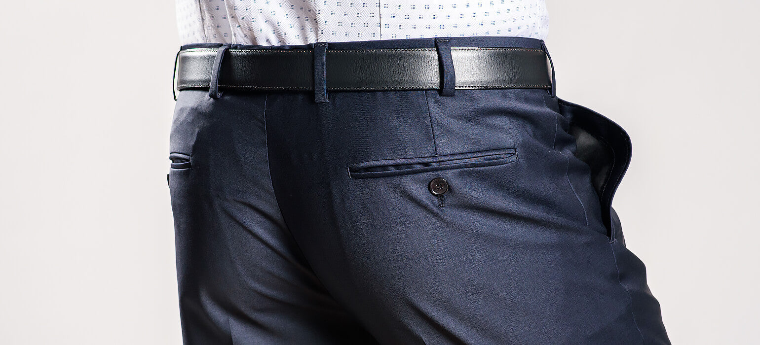 Navy Slim Fit Suit Pants