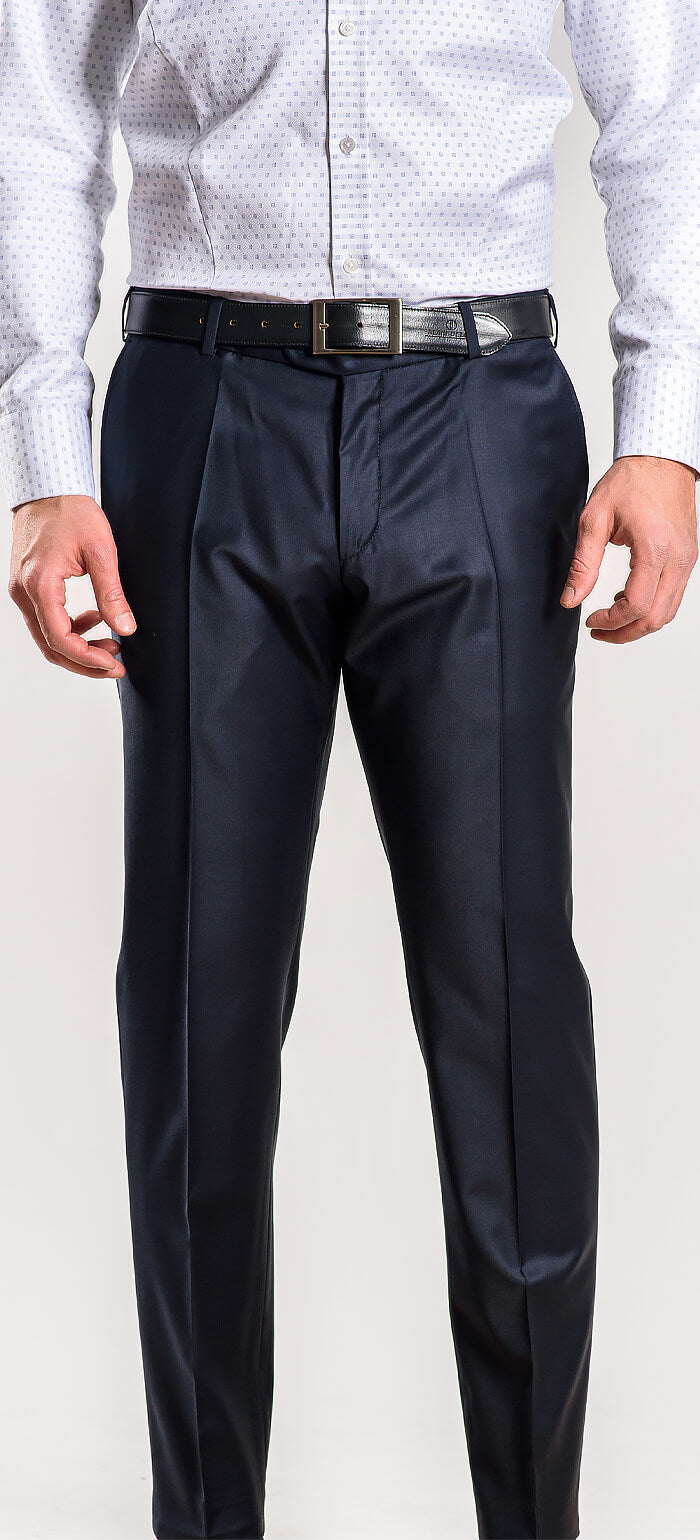 Navy Slim Fit Suit Pants