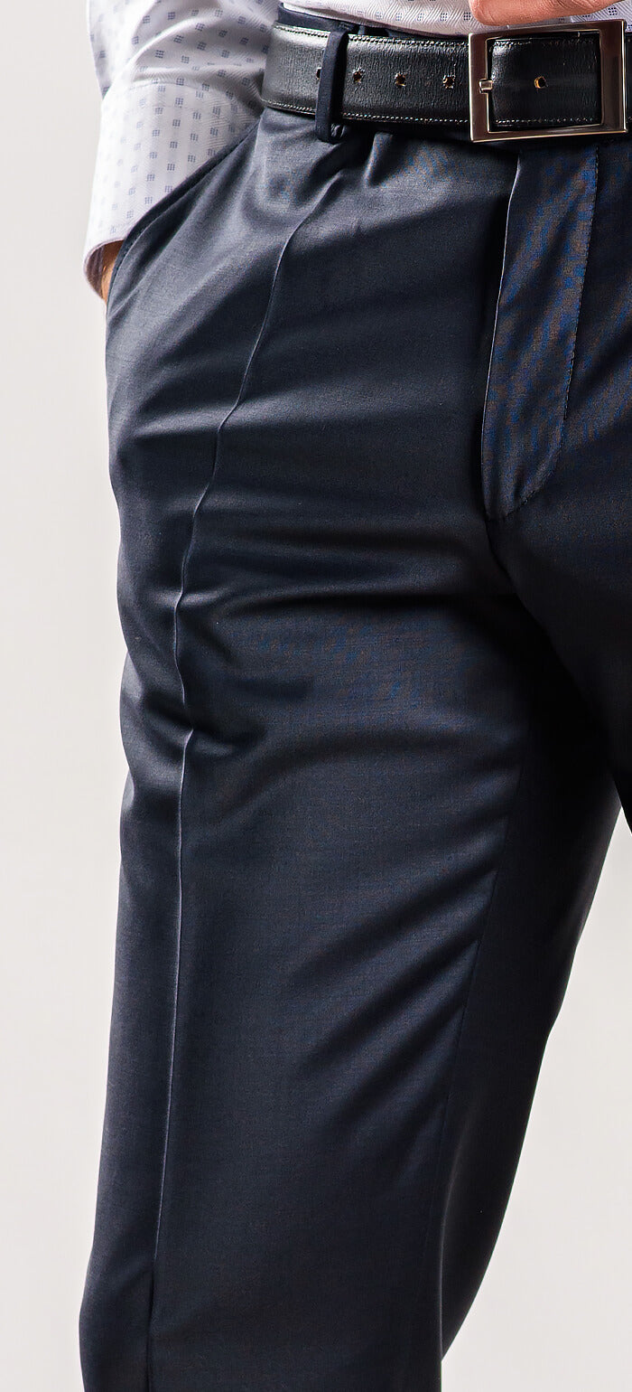 Navy Slim Fit Suit Pants