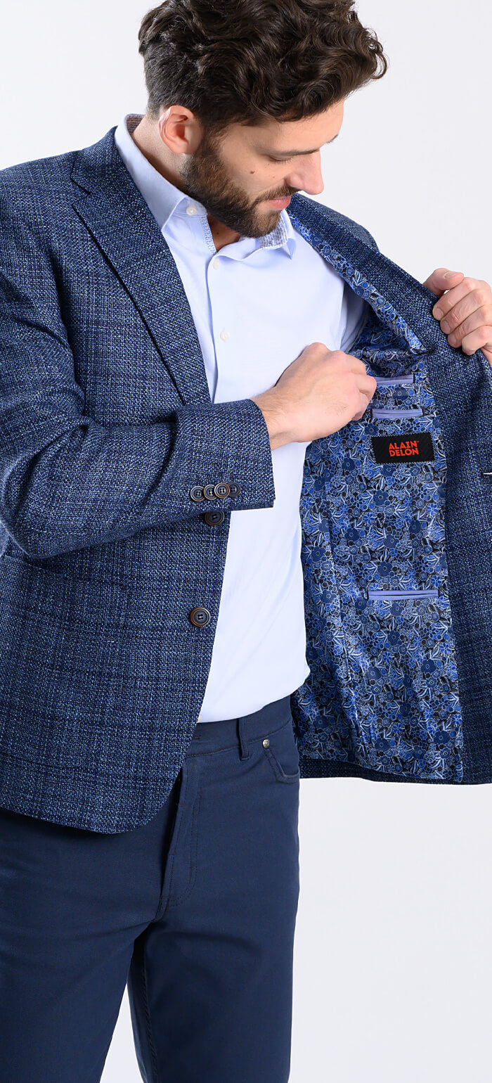 Navy blue structured jacket