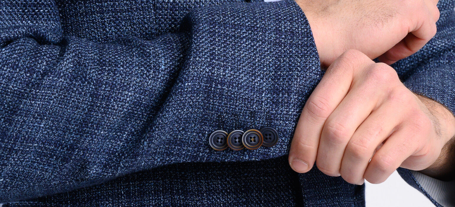 Navy blue structured jacket