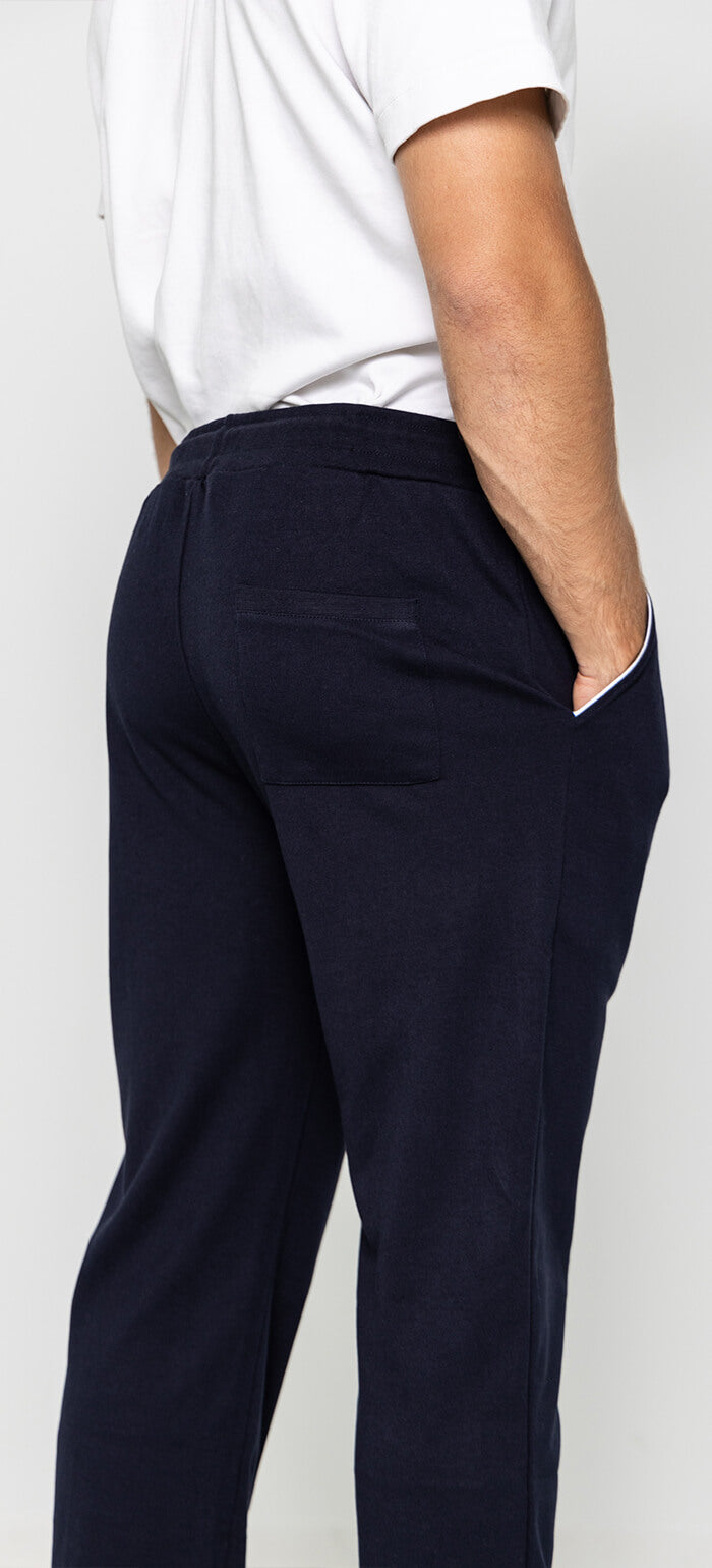 Navy blue sweatpants