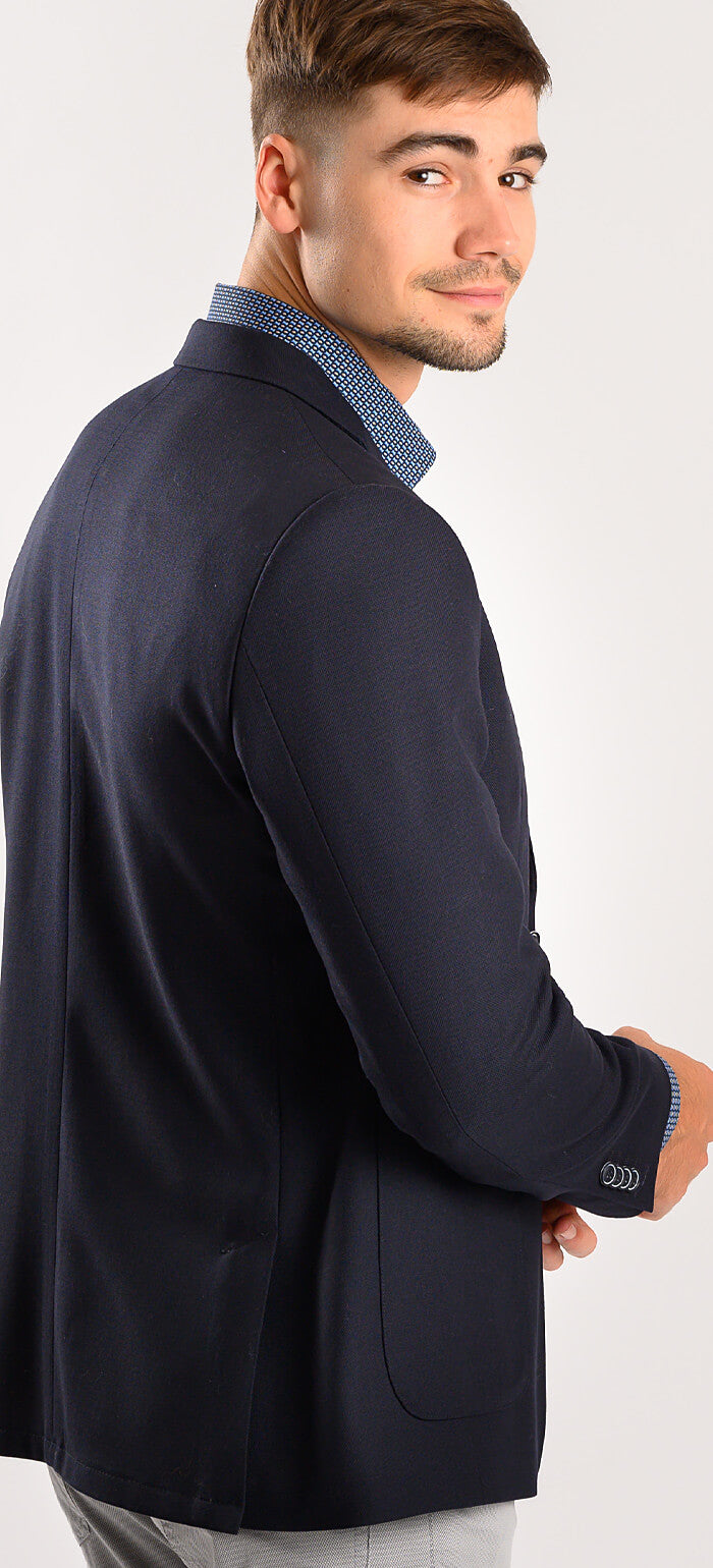 Navy blue wool jacket